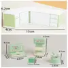 Cash Register Dollhouse Miniature Cashier Checkout Lollipop Snack Rack Mini Cashier Counter Toys Reusable Simulation 6