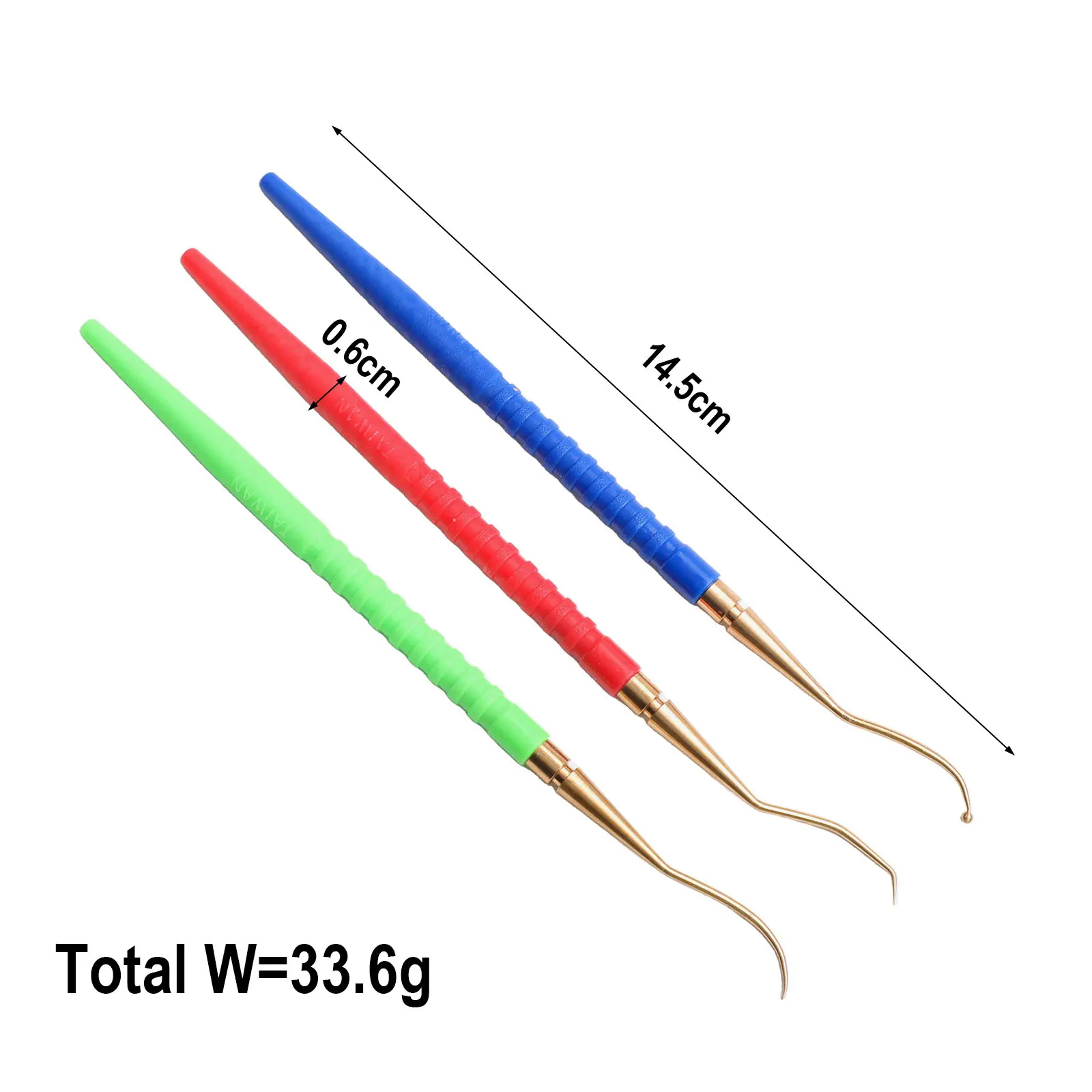 Diving Tool Set Brass Pick Hooks Easy To Use Great Accessory For Diving Hard Plastic Handle Hardened Brass Shaft 5