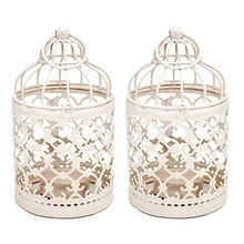 

Metal Tealight Candle Holder Hanging Lanterns Birdcage Candlestick Home Decor