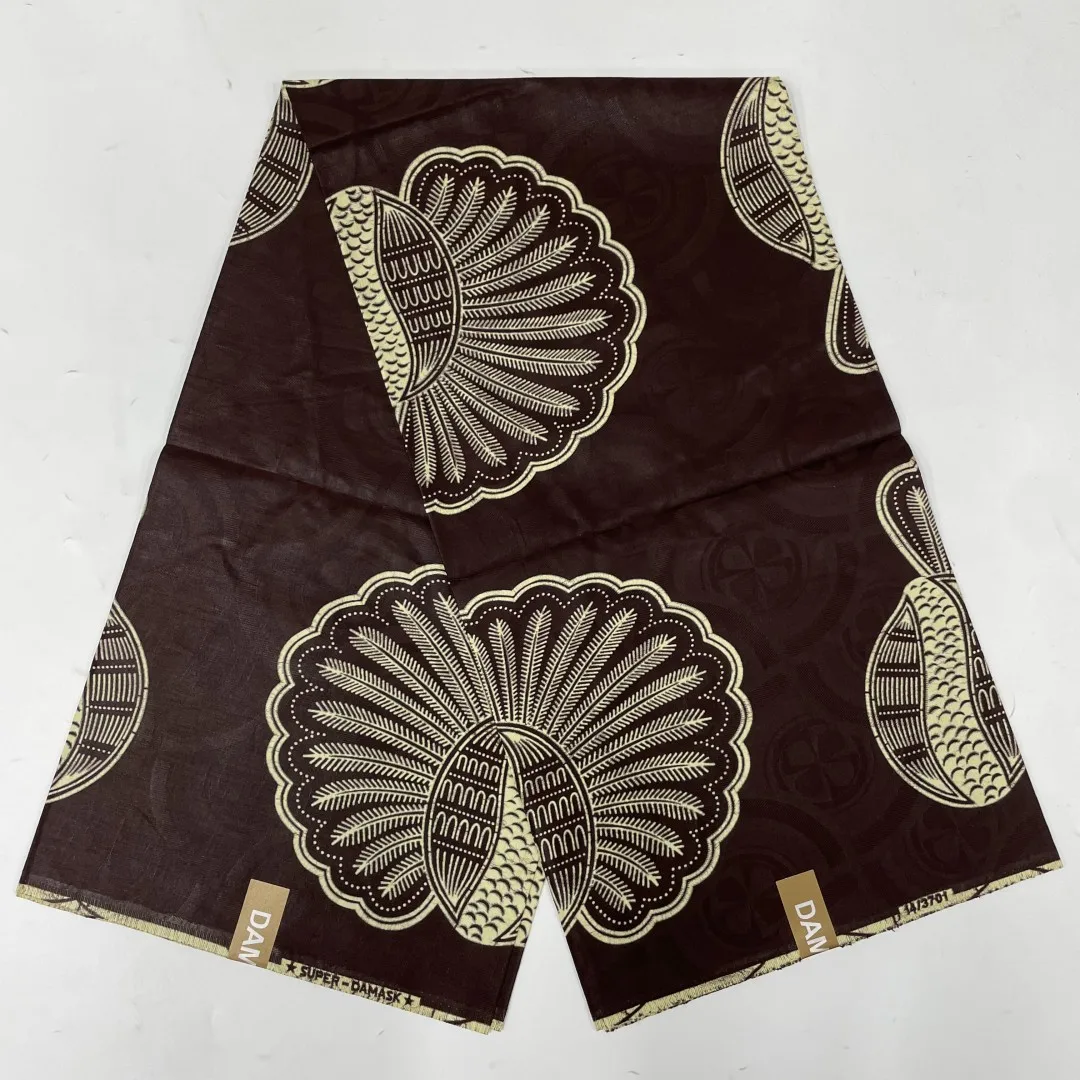 Real Original African Dutch Batik Fabric For Dress New Bazin High Quality Ankara Wax Printed Cotton Fabric From Holland 6 Yards