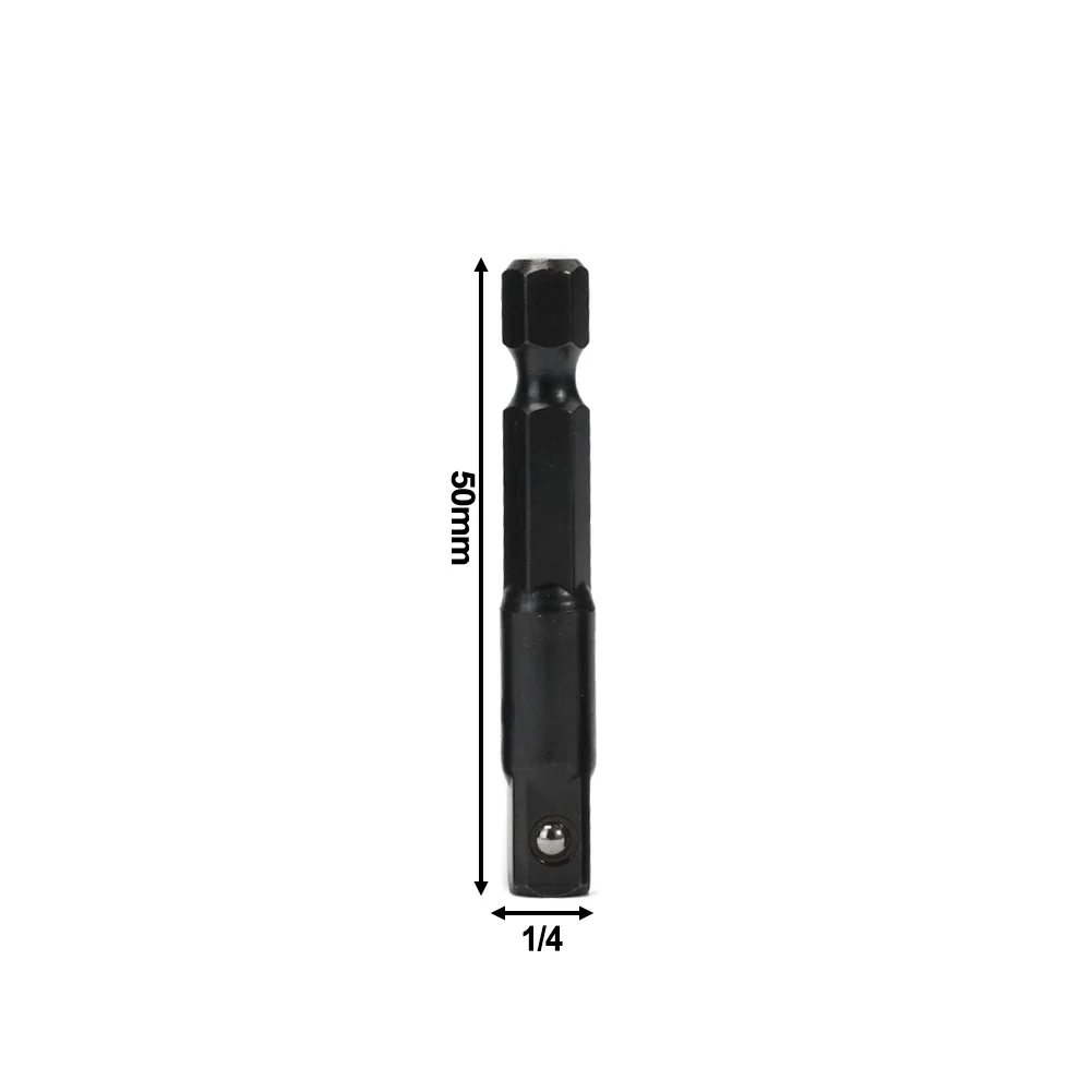 1pc/4pc 1/4 ImpactSocket Adapter Minderer Quadratische Buchse Bohrer Bar Verlängerung Bohrer Buchse Adapter Hex Schaft mutter Fahrer Buchse – Detail 4