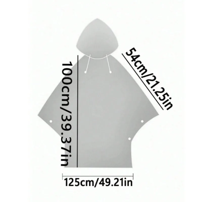 Thickened Backpack Outdoor Hiking Raincoat Fishing Mountain Bike Adult Poncho Raincoat Cape Travel Waterproof