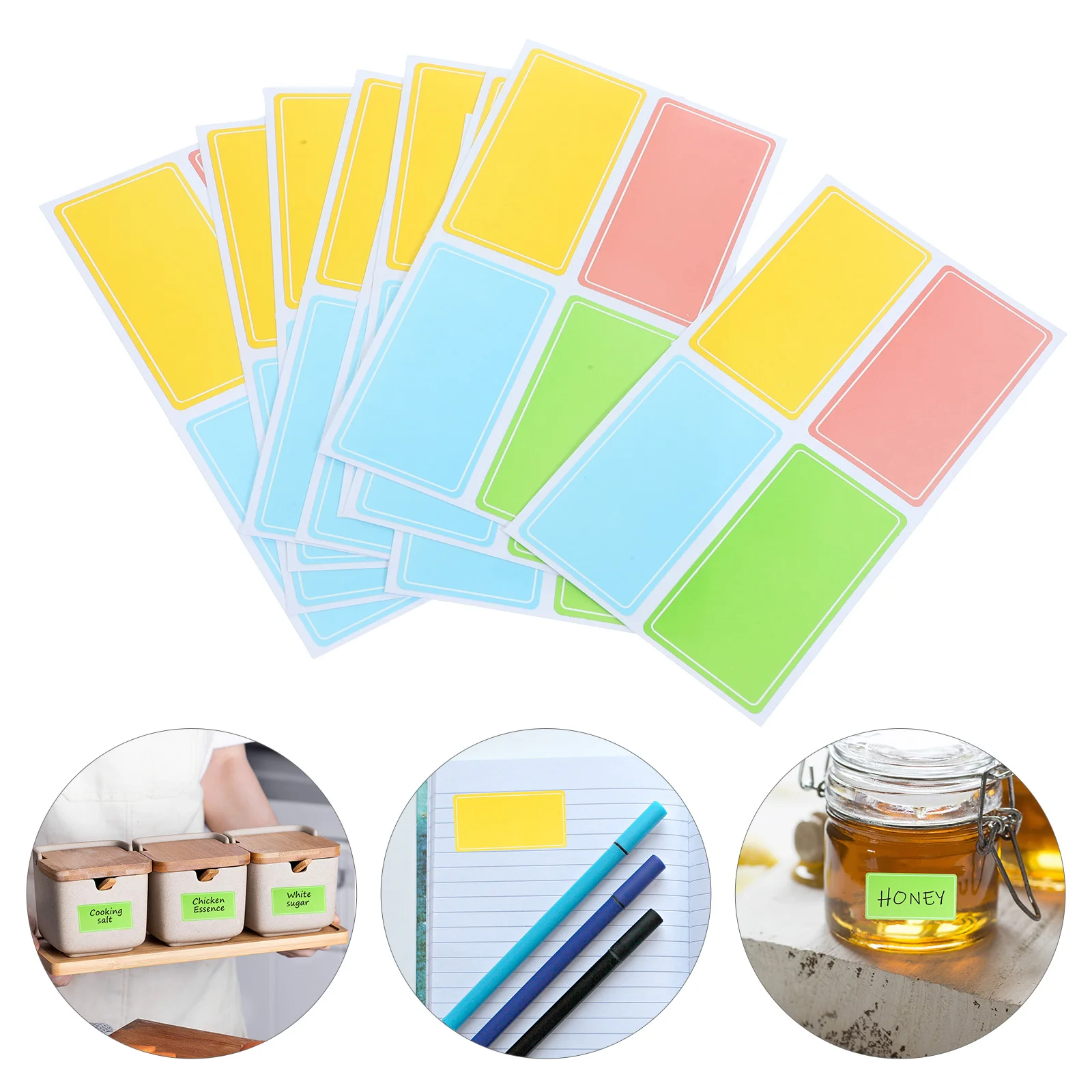 

120Pcs Label Stickers Blank Label Stickers Classification Colorful Stickers Colored Label Sticker