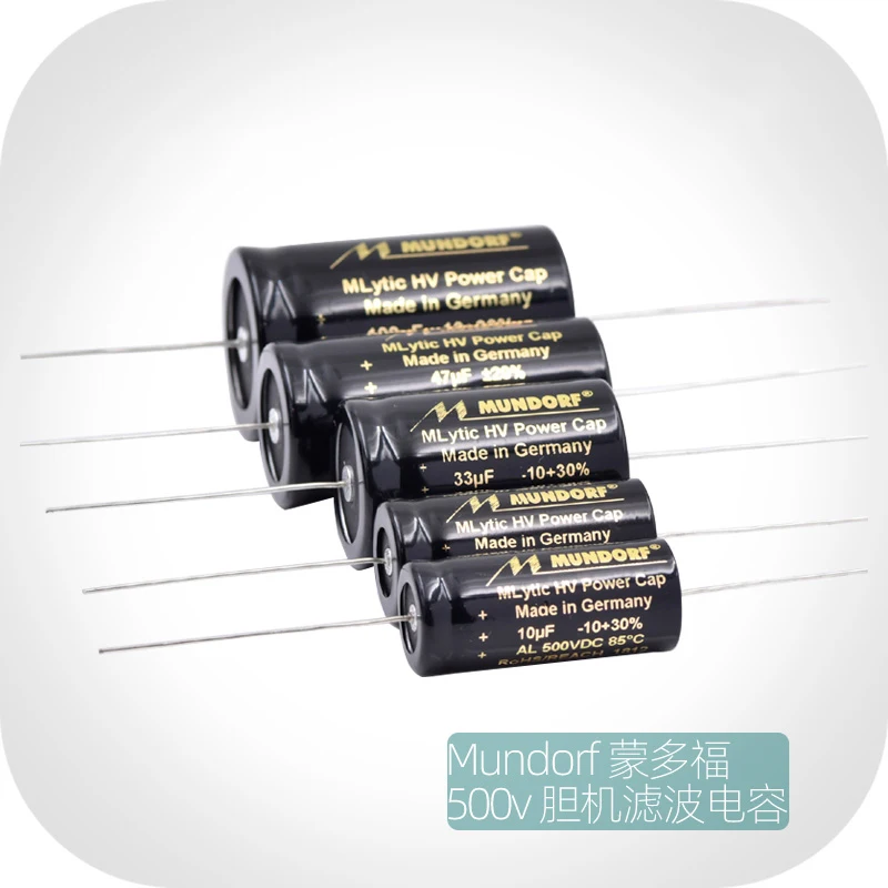 Nuovo Mundorf 10Uf/22Uf/33Uf/47Uf/100Uf 500V Elettrolisi Filtrata Prodotti Originali E Autentici