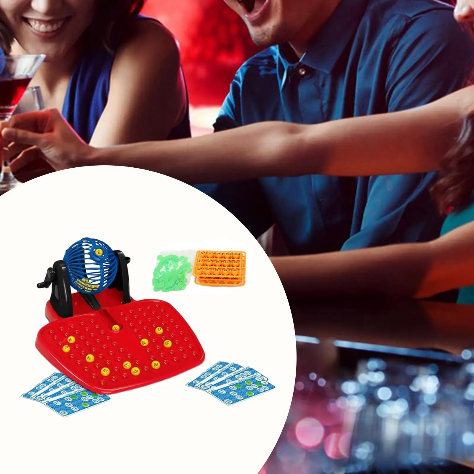 Tradizionale Bingo Game Bingo Chips Numero Fortunato Per Feste A Casa