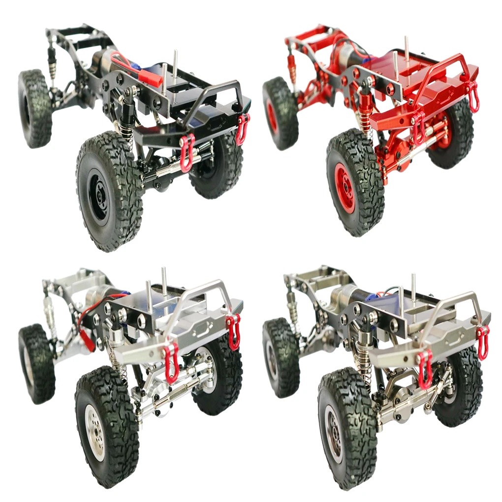 

1 16 Aluminum Alloy Precision Car Frame For WPL C24 C14 RC Car Part RC Car Accessories Replacement Parts RC Upgrade Part Black