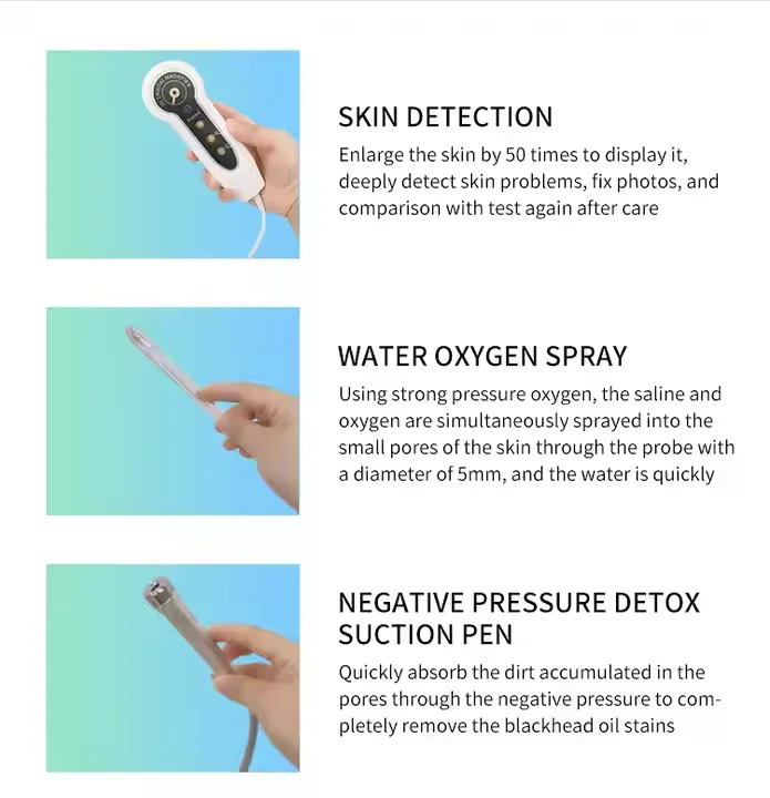 Face Cleaning Oxygen Infusion Jet Peel Facial Beauty Spa Skin Care Water dermabrasion Aqua Salon Hydro Facial Mask Machine