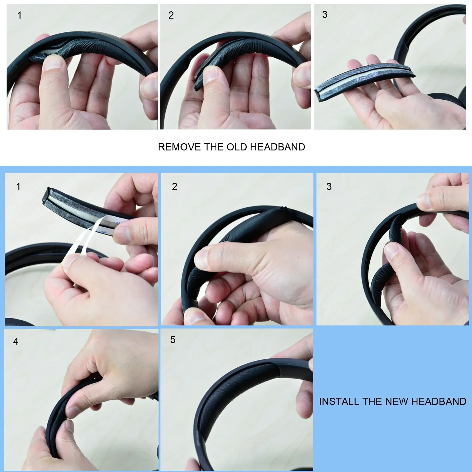 EarPads for JBL TUNE 700BT 710BT 700BTNC 750BT 760BTNC Leather Earmuffs Earbuds Accessories Head Beam Pad Cover