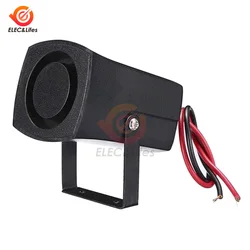 Universal Black Alert Siren 105dB Auto Warning Horn (12 - 24V)