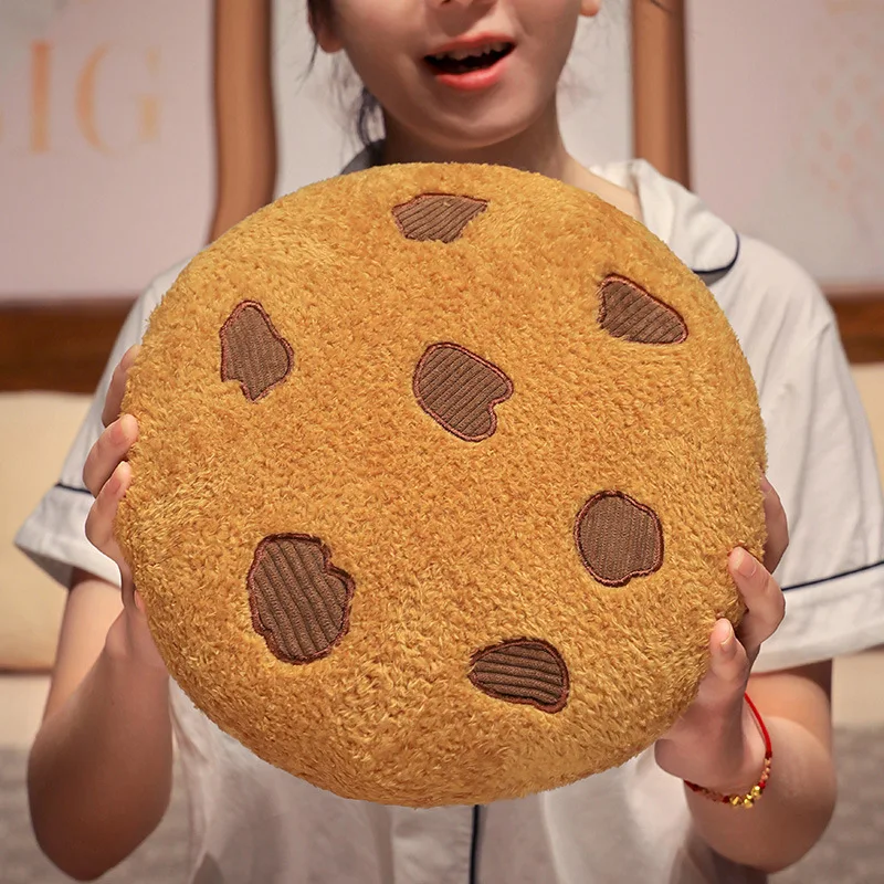 Creative Cookies Plush Seat Cushion Soft Food Pillows Stuffed Doll Toys for Kids Children Girl Birthday Room Decor New Year Gift 4