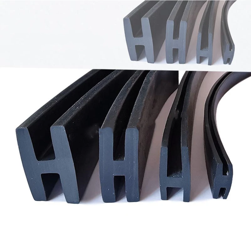 Tira de Vedação de Borracha Edge Banding Enchoser Escudo para Vidro sem Moldura Painel de Metal Placa de Selos Preto h Forma