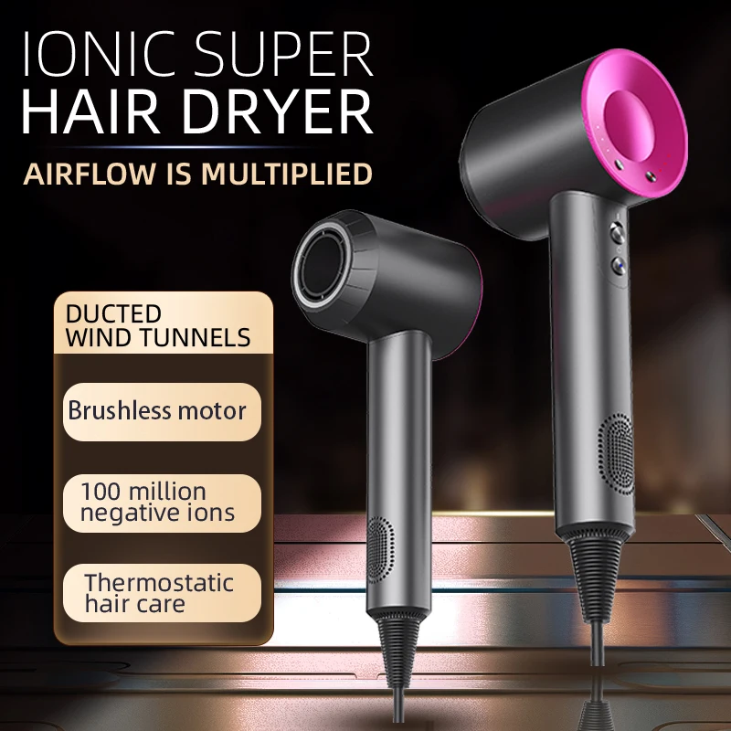 High Speed Anion 110000rpm Hair Dryer Wind 62m/s 1600W 2 Minute Quick Dry Professional Hair Care Negative Lon 2