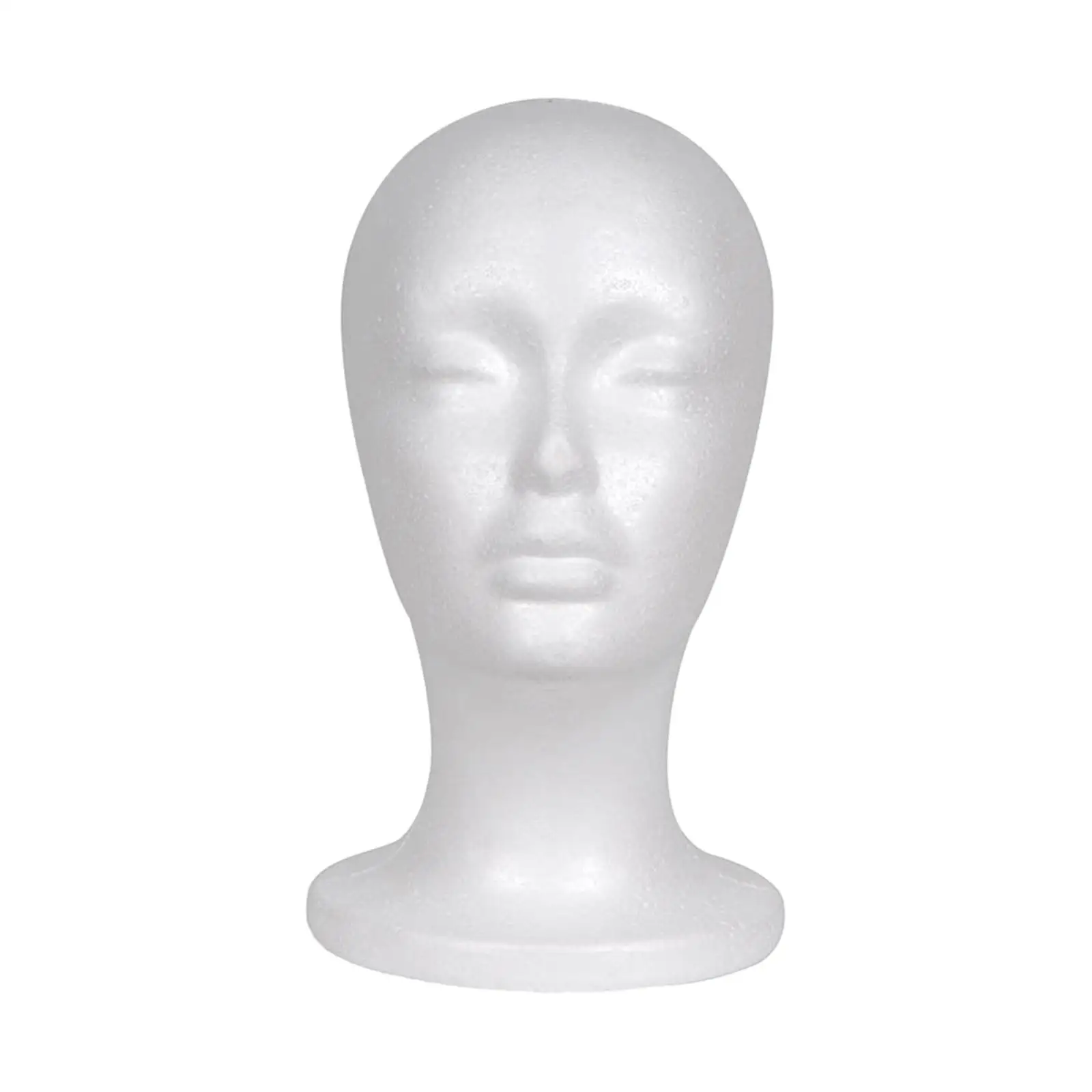 Female Foam Mannequin Head Wig Head Display Easy to Carry for for Home Salon