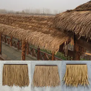 1M 2M 5M Mexican Tiki Hut Grass Tiki Bar Grass Skirting Roof Yellow Duck Blind  Grass Garden Patio Umbrella Covers Fence Party - AliExpress