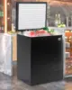 10.0 Cu Ft Chest Freezer, Deep Freezer with Removable Storage Basket, Top Open Door Chest Freezer, Black Freezer with 7 Level Ad 2
