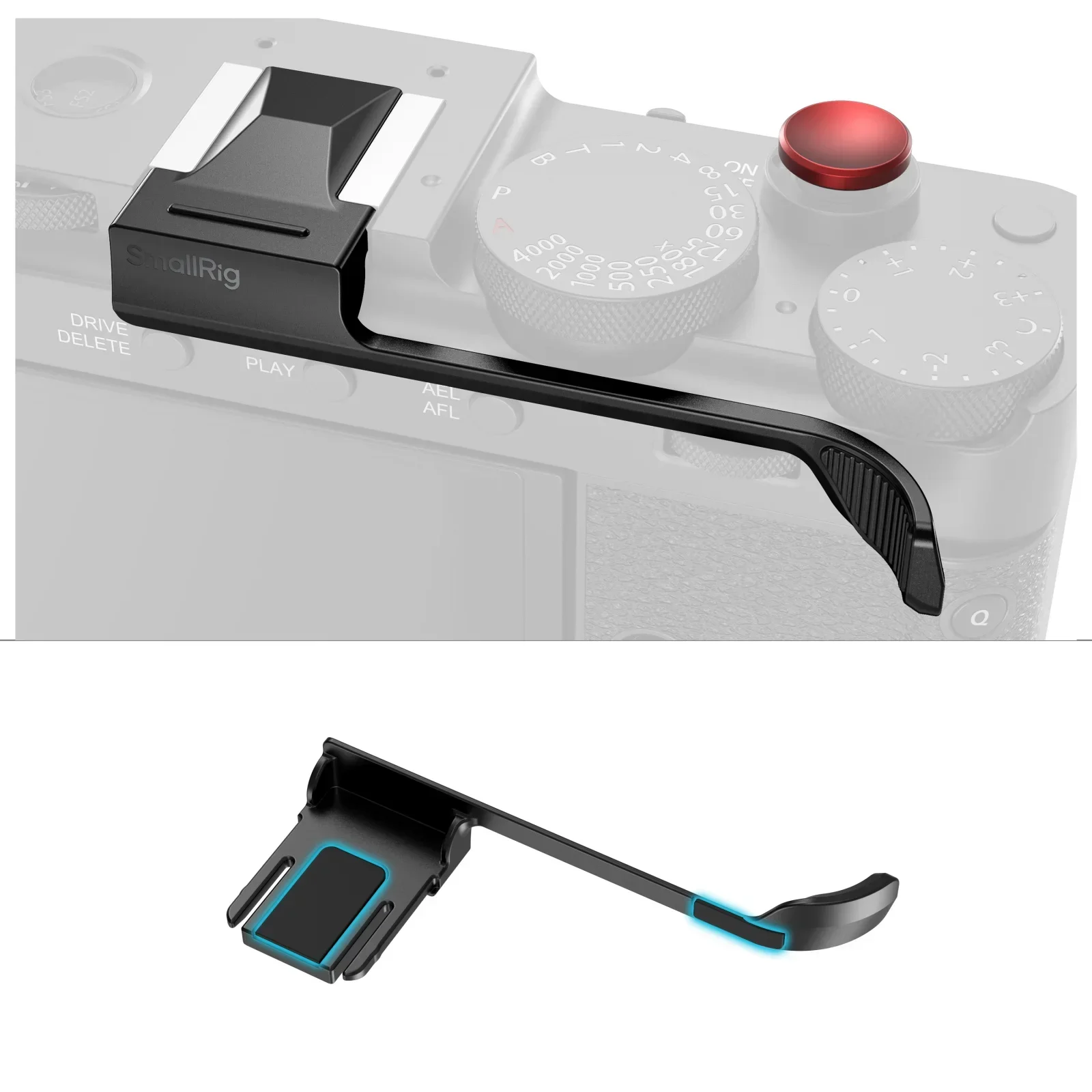 SmallRig Thumb Grip for FUJIFILM X-E5 Silver/Black with Shutter Release Button S