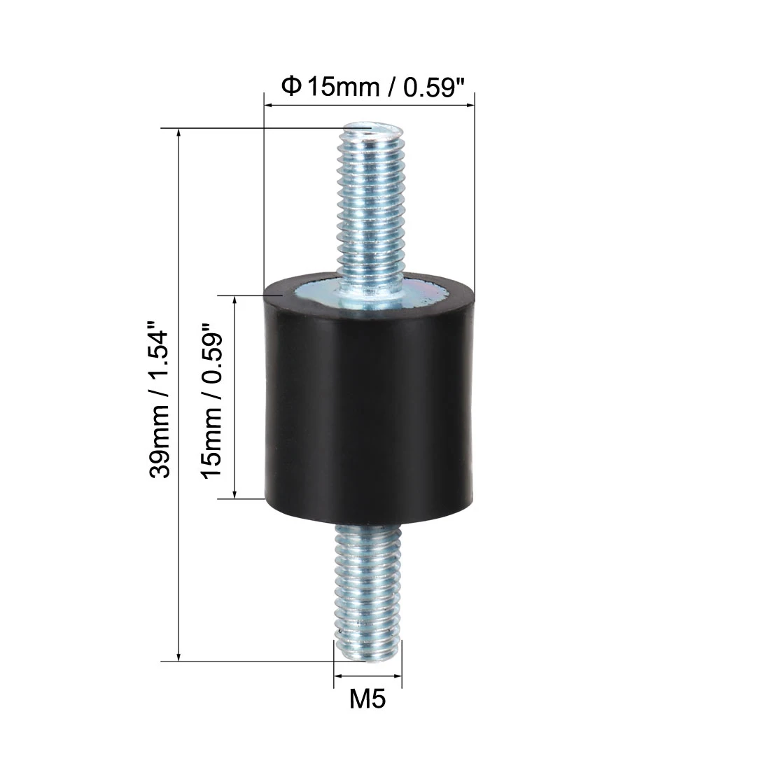 4 Tamponi Antivibranti In Gomma M6 - Per Generator, Lavatrici, Compressori