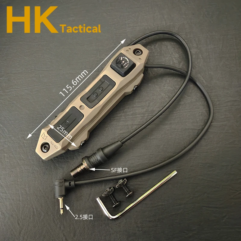 Tactical Axon Pressure Switch Button Remote Dual Function