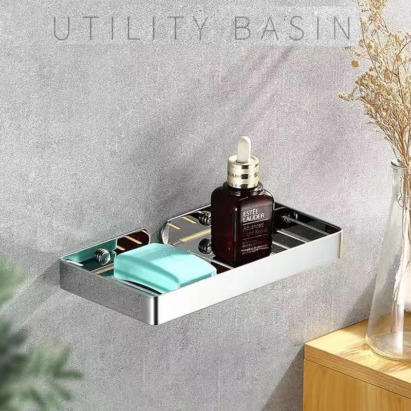 Stainless Steel Wall Mounted Soap Sponge Organizer - Image 6