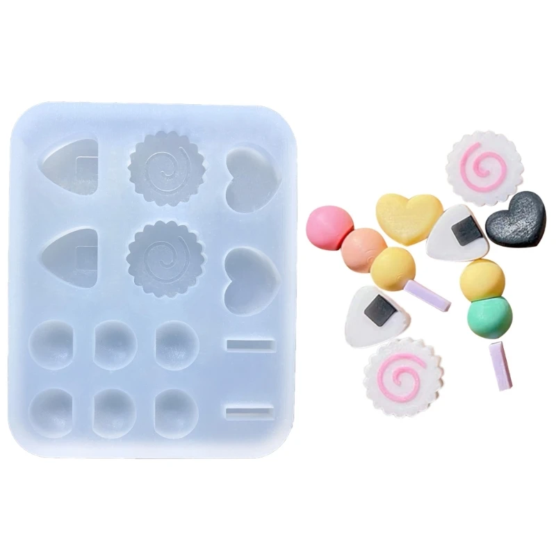 

Силиконовый эпоксидный наполнитель Candy Love Mold DIY Брелок Подвеска для декора сумки