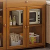 Kitchen Clothes Management Sink Cabinet Storage Doors Cabinets Store Multifunction Coffee Maker China Rattan Gabinet Furniture 2
