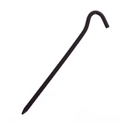 10-Pack 18cm Aluminum Tent Pegs - Durable Outdoor Stakes (Black)