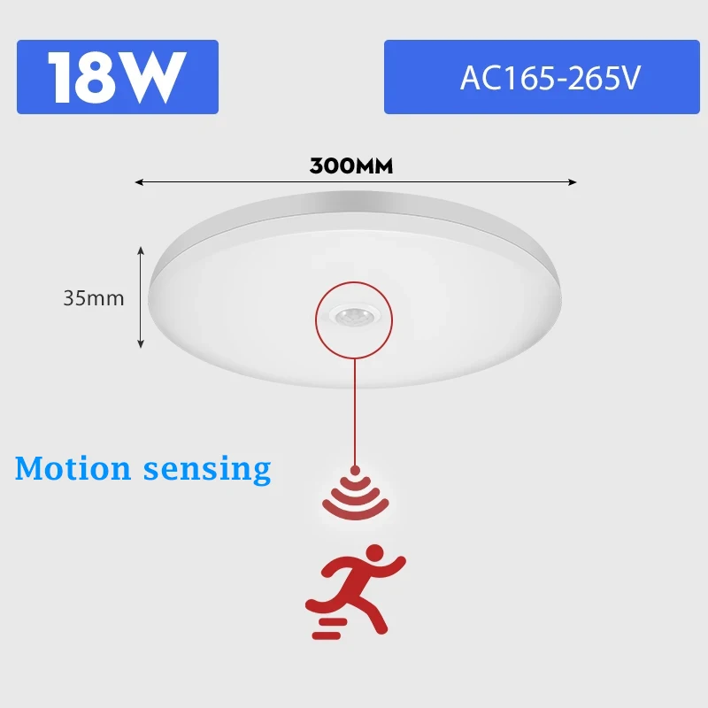 18W Motion sensing