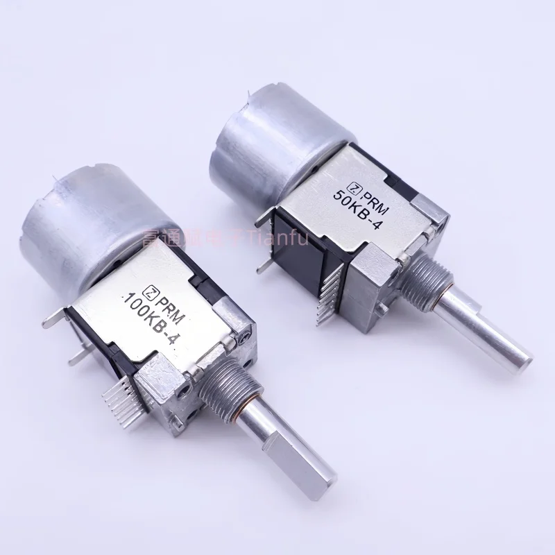 RK168 Motor Drive Potentiometer B50K B100Kx2 Dual 8-pin with Tap Stereo Amplifier 25mm Half Shaft 1pcs