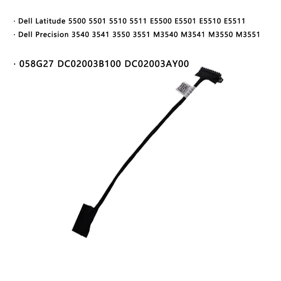 Câble De Batterie Pour Dell Latitude 5500 - Réf 058G27 - Occasion - Origine Chine