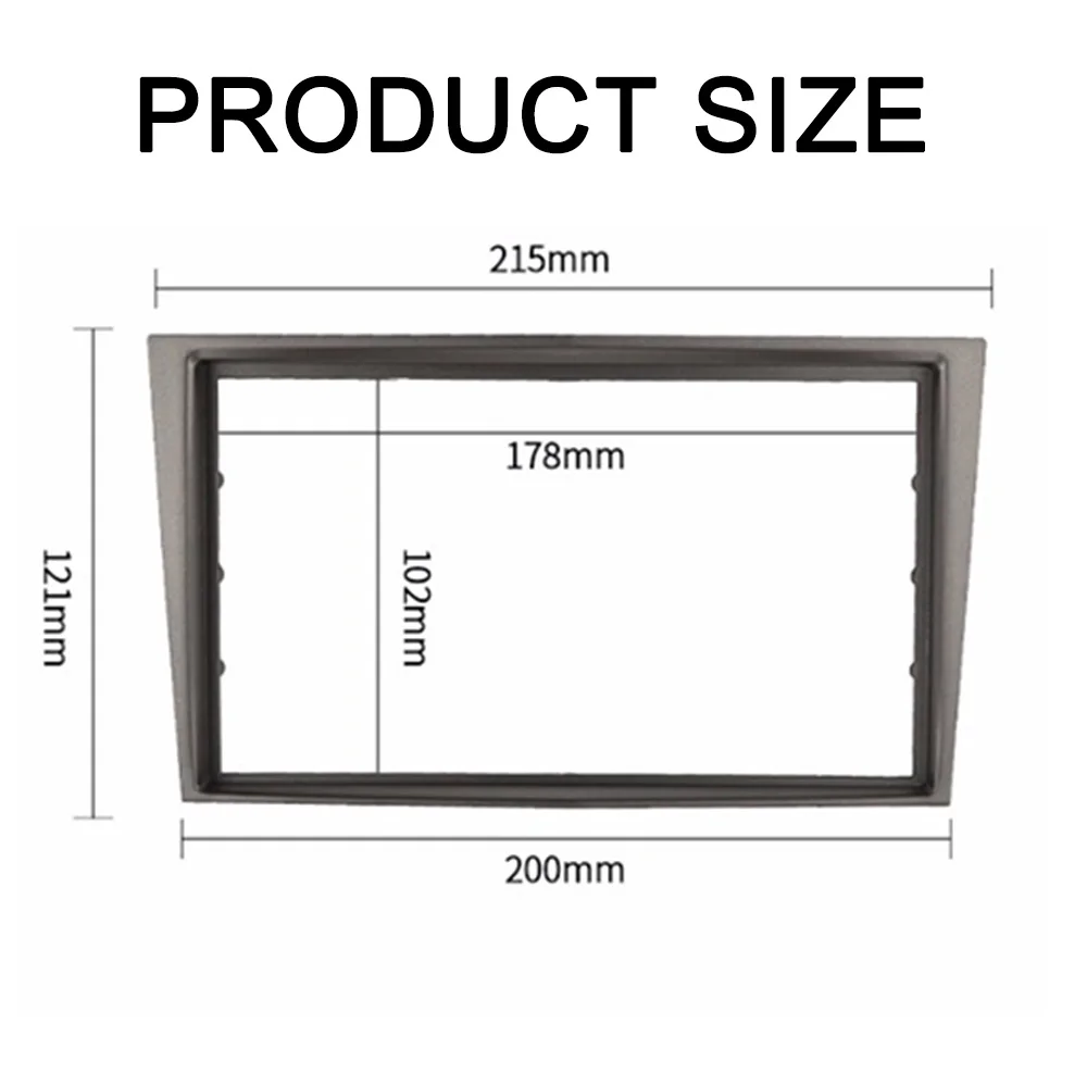 Double 2 Din Radio Frame for Opel Astra Antara Corsa Zafira GMC Fascia Dash Installation Trim Kit Face Plate Bezel Stereo Panel radio installation frame radio installation accessories radio frame auto interior decors radio panel