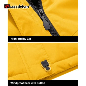 MAGCOMSEN Men's Hooded Fleece Ski Jacket Waterproof Thermal Thick Warm Parka Coats Winter Snow Jacket 4