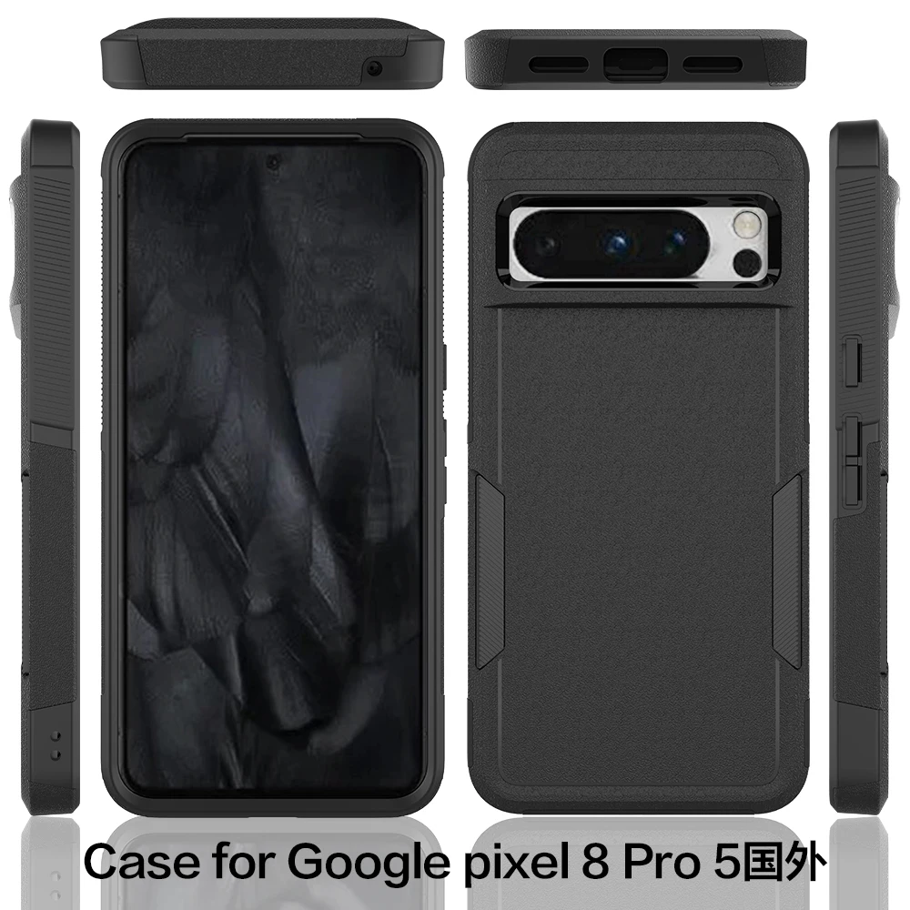 Heavy Duty Rugged Armor Shockproof Phone Case with Soft TPU Frame and Hard Plastic Back Cover