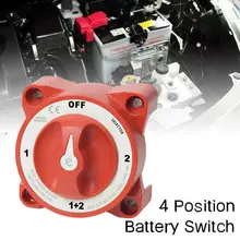 방수 점화 보호 해양 보트 듀얼 배터리 아이솔레이터 스위치, 푸른 바다, 32V 350 Amp E 시리즈, 4 포지션