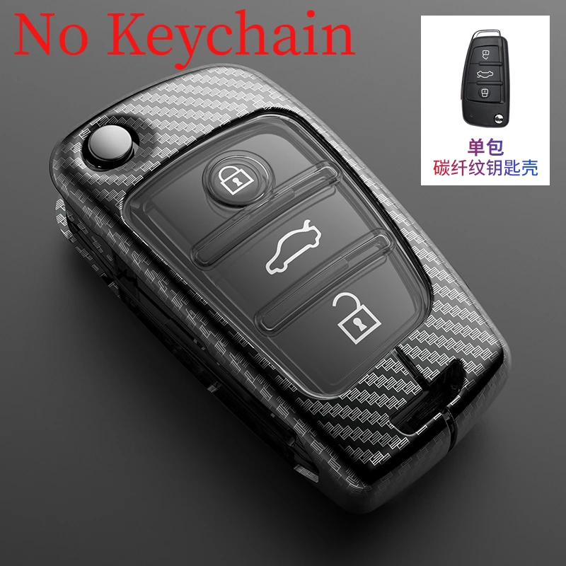 Custodia/cover pieghevole per Chiave/telecomando per Audi A3 A4 A5 A6 A7 Q3 Q5 S6 B6 B7 B8 C6 8P 8V 8L TT RS accessori per la protezione del FOB del guscio dell'auto - S58ea1e4caede4faebf9aaa8f396ccc52o