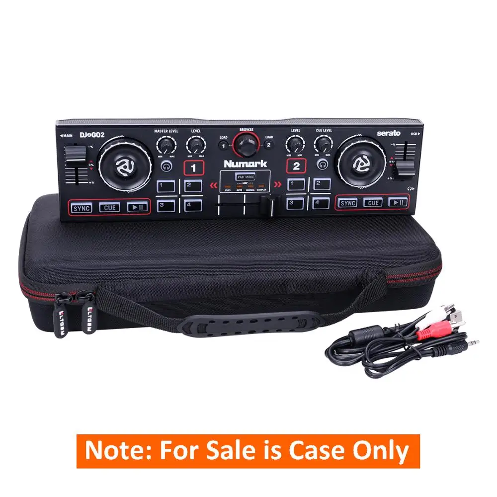 Numark DJ2GO2/포켓 DJ 컨트롤러용 하드 케이스, LTGEM EVA 운반