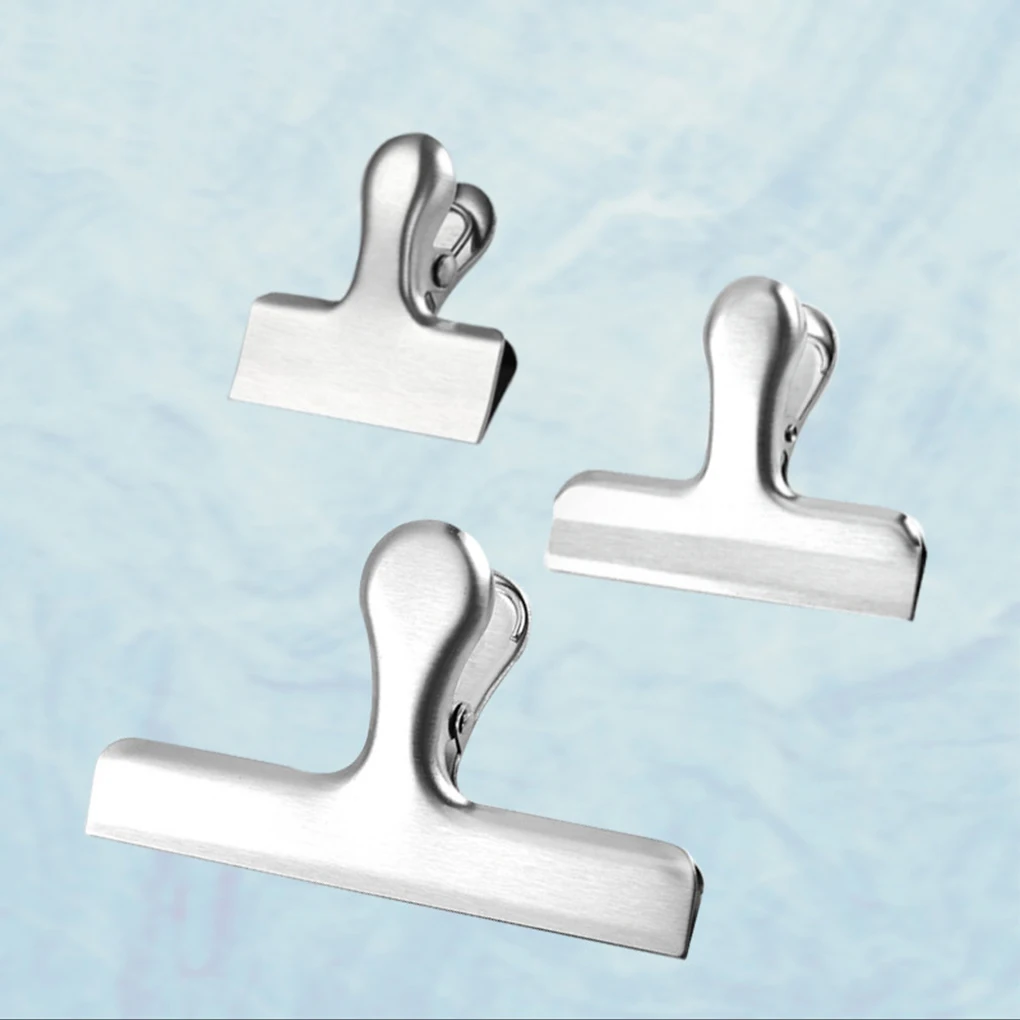 12x Sealing Clip Set Food Fresh With Sturdy Metal Clips Sturdy And Durable Stainless Steel Bag Clips