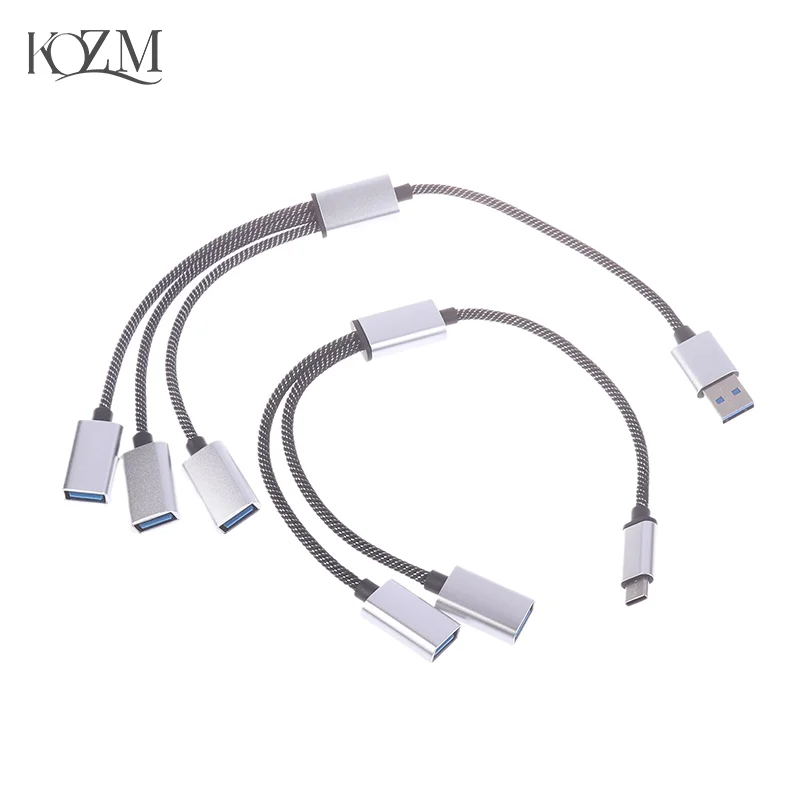 

1PC High Quality Multi USB To OTG 3/2 Port HUB Cable Splitter USB 2.0 Adapter Converter DIY Accessories
