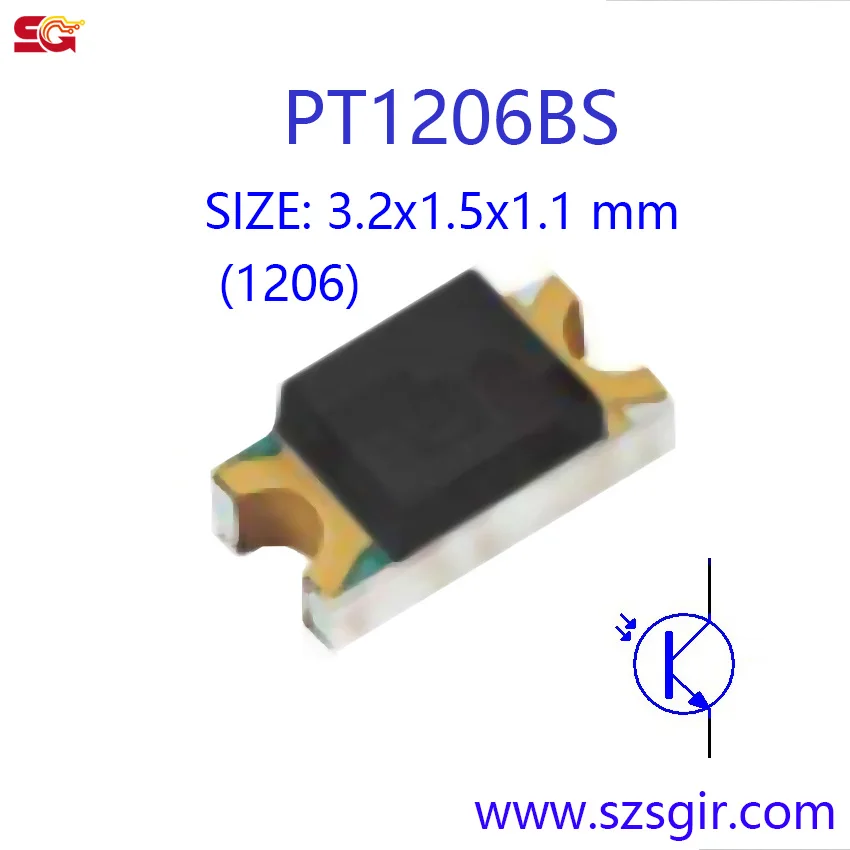 20 pairs 1206 SMD IR LED and PT Pair Emitting Diode SIR1206CS and Phototransistor PT1206BS ir + pt