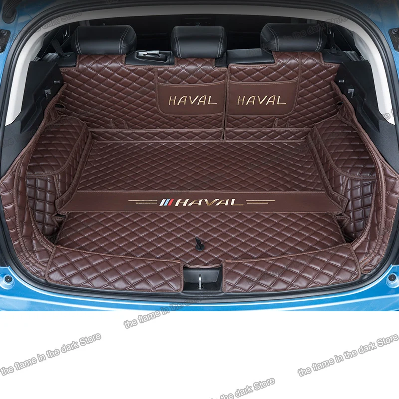 

for haval jolion leather car trunk mat cargo liner 2020 2021 2022 rug cover carpet boot luggage seat accessories interior