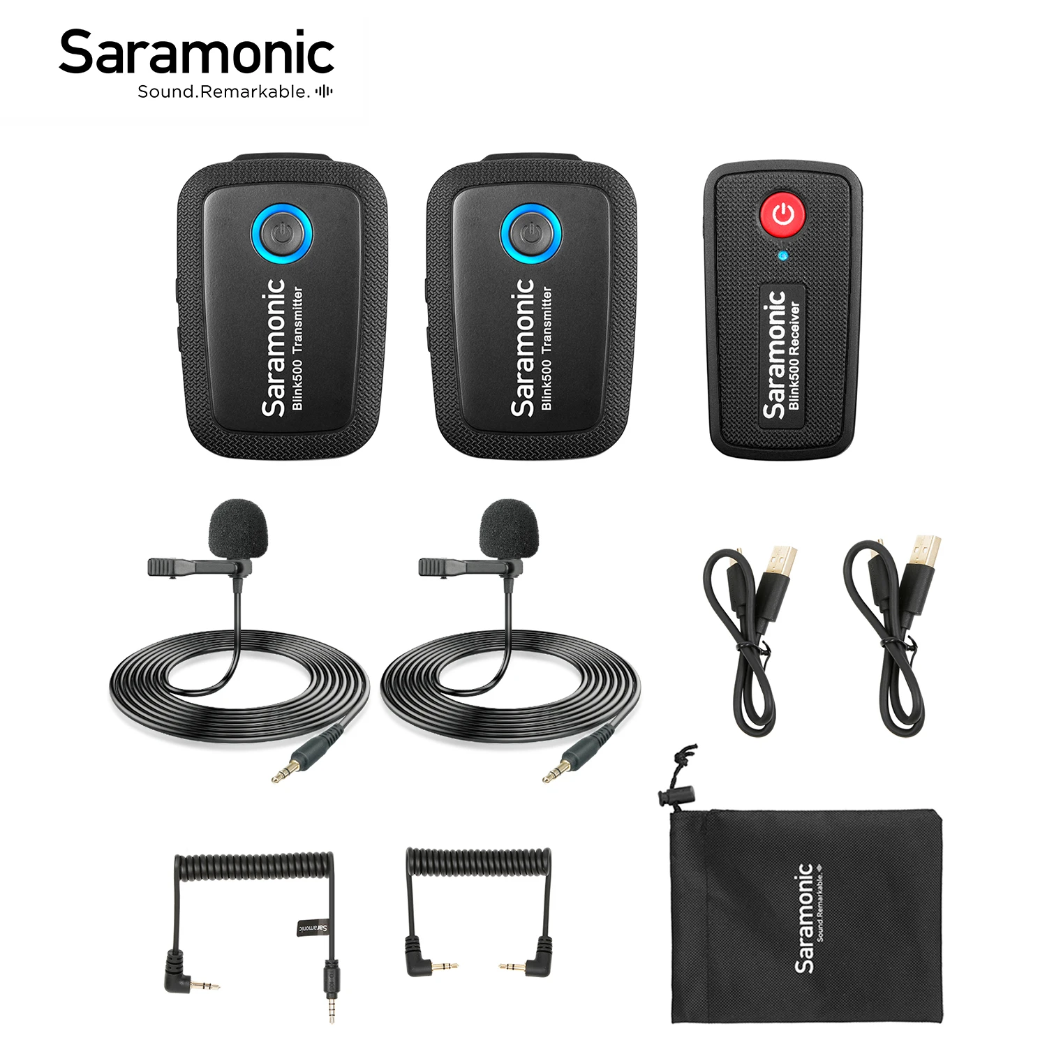 Saramonic Blink500 B2 Condenser Wireless Lavalier Microphone for PC Mobile  Phone Android iPhone Live Streaming Lapel Microphone|Microphones| -  AliExpress