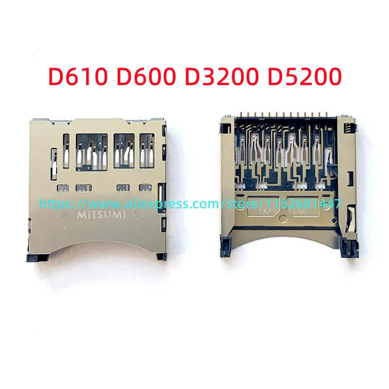 

New for Nikon D600 D610 D3200 D5200 SD Memory Card Slot Component Reader Holde