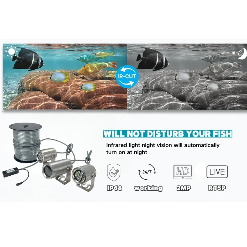 UnderwaterCameraIP68WaterproofandFixedforaLongTimeWithout