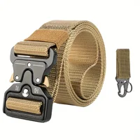 Men's Tactical Belt Heavy-Duty Nylon Belt With Quick-Release Buckle | Adjustable Work Belt For Outdoor Training 6