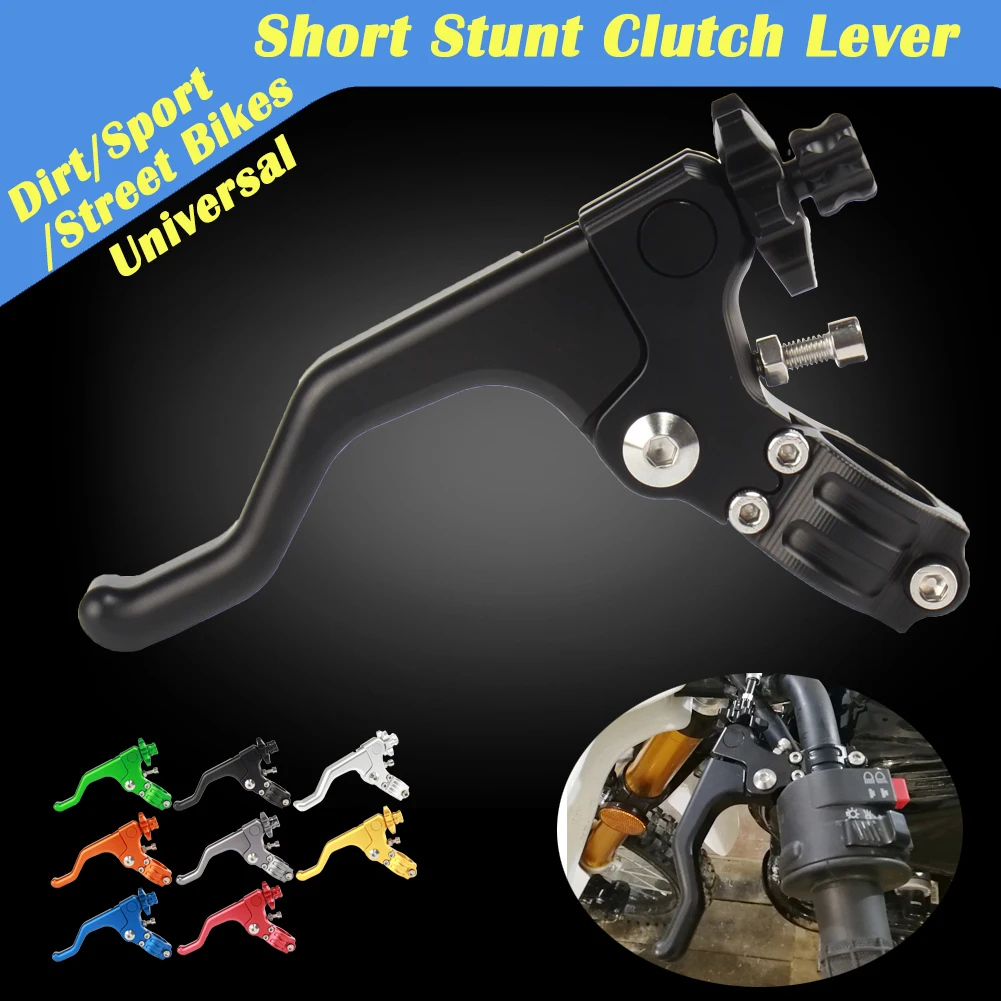 Universal Cnc Short Stunt Clutch Lever For Chinese Kayo Bse Crf50 Crf70