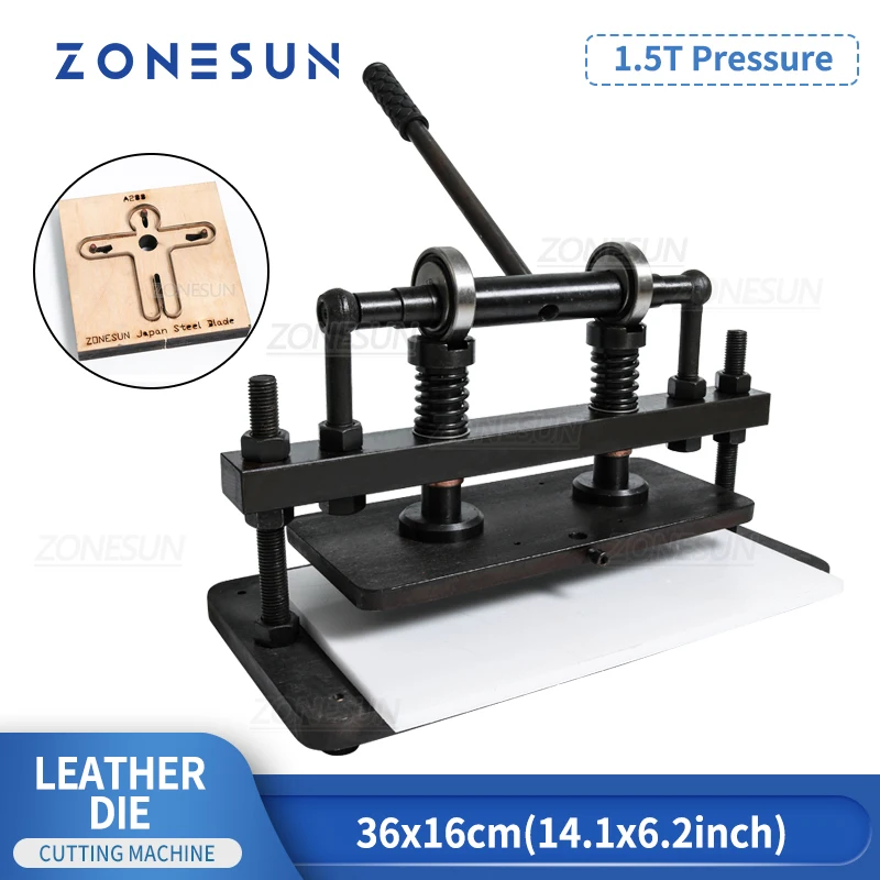 Máquina Troqueladora Manual Para Cuero Y PVC – Tamaño 215x100 Mm | Prensa De Corte Y Estampado En Frío