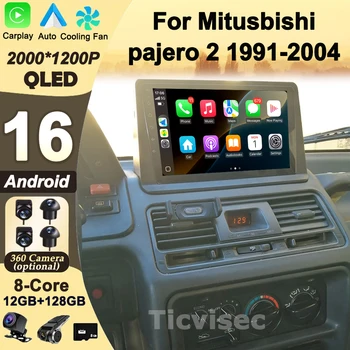 Android 16 2din Radio de coche para Mitsubishi Pajero Montero V31 Cheetah Kingbox Video Multimedia 9 "con pantalla táctil 2.5D WIFI 1