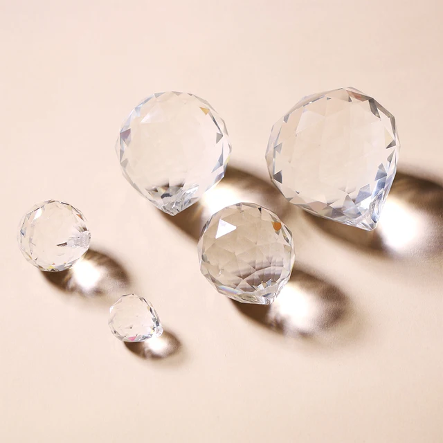 1 Darab Prizma Kristálygolyó 20 Mm -Es Napsütő Üveggömb Csillárokhoz Barkács Kristály Függő Medál Fényes Esküvői Dekoráció Nagykereskedelem - Image 4