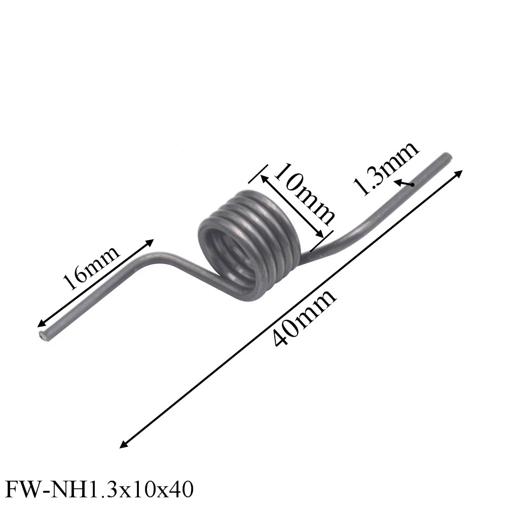 FINEWE 1.3mm Wire Diameter Universal Refrigerator Door Spring Replacement Accessories Baffle Strong Torsion Spring