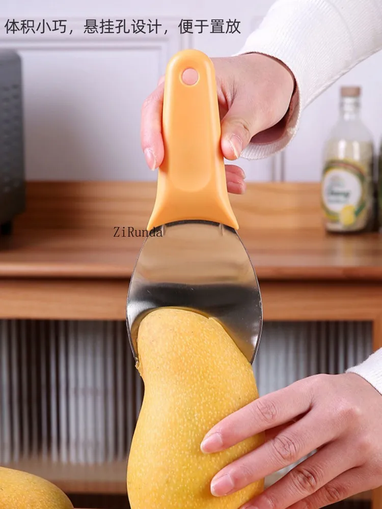 *Mango spoon diced eating watermelon avocado chopping special knife stainless steel fruit segmentation digging mold