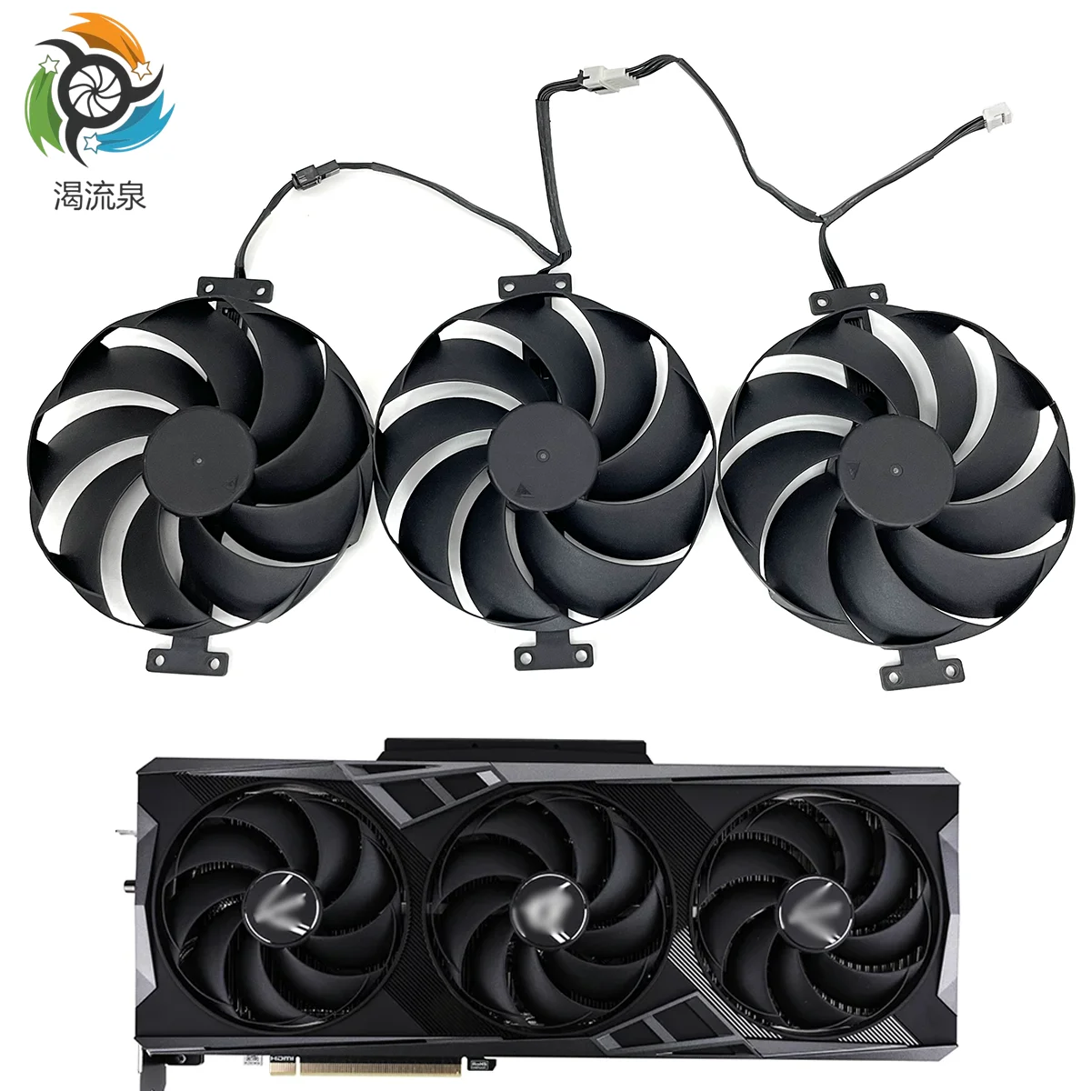 Ventola Di Raffreddamento Muslimex Da 99Mm Per Ventola Di Raffreddamento Per Schede Grafiche Colorate Igame Geforce Rtx 4070 4070 Ti 4080 16G 4090 Vul